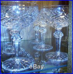 WATERFORD CRYSTAL POWERSCOURT CHAMPAGNE/TALL SHERBET 5 3/8 Set of 6 estate