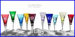 WATERFORD CRYSTAL SNOWFLAKE WISHES PRESTIGE FLUTES SET OF 10 -BRAND NEW IN BOX