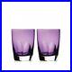 WATERFORD CRYSTAL W Collection Color SET OF 2 TUMBLERS Heather Purple NEW IN BOX