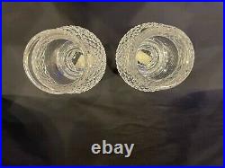 WATERFORD Crystal ALANA Hurricane Candle Set of 2
