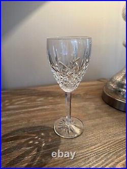 WATERFORD Crystal ARAGLIN Red Wine glass Ireland 7 7/8 by 3 set of 3