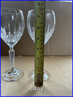 WATERFORD Crystal KILDARE Set Of 2 CLARET WINE GLASSES 7 SIGNED