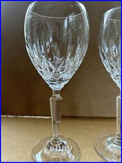 WATERFORD Crystal KILDARE Set Of 2 CLARET WINE GLASSES 7 SIGNED