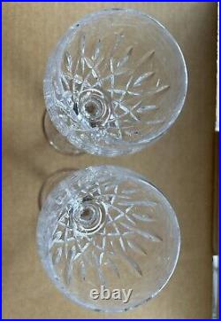 WATERFORD Crystal KILDARE Set Of 2 CLARET WINE GLASSES 7 SIGNED