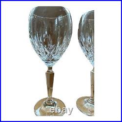 WATERFORD Crystal KILDARE Set Of 2 CLARET WINE GLASSES 7 SIGNED