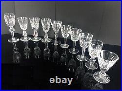 WATERFORD Crystal Vintage Collector Cordial Glasses Set of 10 MINT