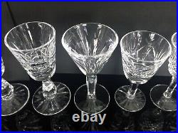 WATERFORD Crystal Vintage Collector Cordial Glasses Set of 10 MINT