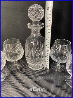 WATERFORD DECANTER SET With4 BRANDY SNIFTERS IN EXCELLENT CONDITION VERY STUNNING