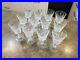 WATERFORD Ireland Lismore Crystal Water Goblets Glasses 12pc Set 6 7/8 8 fl oz