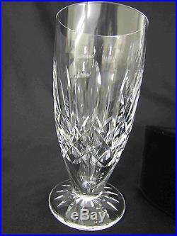 WATERFORD LISMORE CRYSTAL GLASSES STEMMED ICE TEA SET OF 4(#1243)