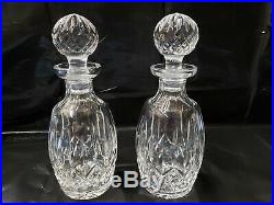 WATERFORD LISMORE SPIRITS DECANTER WITH STOPPER, BEAUTIFUL (set of 2)