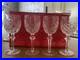Wateford Irish Crystal Powerscourt Wine Hock Glass Set Of 4
