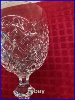 Wateford Irish Crystal Powerscourt Wine Hock Glass Set Of 4