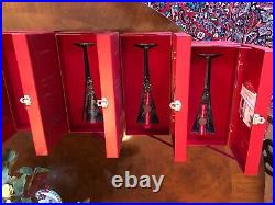 Waterford 12 Days Of Christmas Champagne Flutes Crystal Complete Set of Twelve