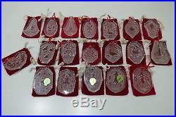 Waterford 12 Days of Christmas Crystal Ornament Collection Set 1978-1995