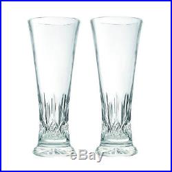 Waterford 142050 Lismore Clear Crystal Pilsner Glass Set, 14 oz