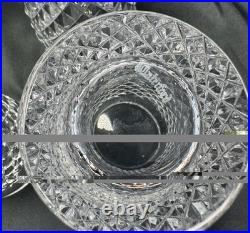 Waterford 5 5/8 Alana Crystal Highball Tumblers 12 oz Set of 6 Signed Ireland