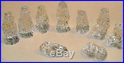Waterford 9 Piece Nativity Crystal Set