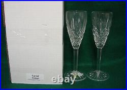 Waterford ARAGLIN Champagne Flutes SET OF TWO More Items Available MINT IN BOX