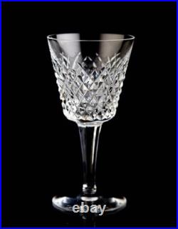 Waterford Alana Claret Wine Glasses Set of 5 Elegant Vintage Crystal Signed