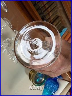 Waterford Alana Water Goblet Glasses Set of 7 Elegant Vintage Crystal Signed