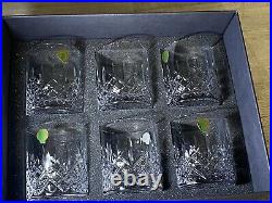 Waterford Araglin Encore Double Old Fashioned Glasses Set of 6 New
