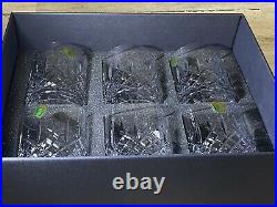 Waterford Araglin Encore Double Old Fashioned Glasses Set of 6 New