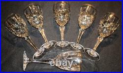 Waterford Chelsea Gold Trim Set Of Six Wine Glasses