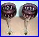 Waterford Clarendon Amethyst Hock SET/2 Wine Glasses #149756 New