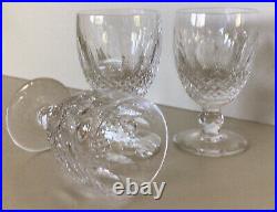 Waterford Colleen Short Stem Set Of Three 5 1/4 Crystal Water Goblets