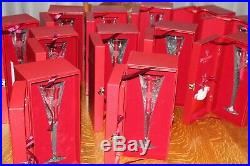 Waterford Crystal 12 Days Of Christmas Champagne Flutes Complete Set Of 12