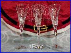 Waterford Crystal 12 Days Of Christmas Champagne Flutes- Complete Set Of 12