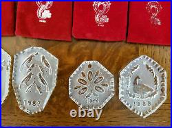 Waterford Crystal 12 Days of Christmas 12 pc Ornaments set with1982 Partridge