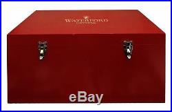 Waterford Crystal 12 Days of Christmas 8-Pc Flute Set & Charms in Chest Box Case