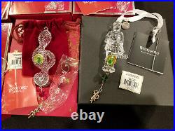 Waterford Crystal 12 Days of Christmas Ornament Set 2007 2008 2009 2010 2011