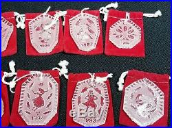 Waterford Crystal 12 Days of Christmas Ornaments Set of 14pc