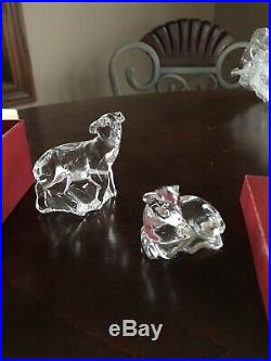 Waterford Crystal 2 PIECE SHEEP SET Nativity collection