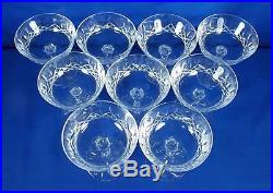 Waterford Crystal 4 1/8 Champagne/Tall Sherbet Glassware Set Of 9