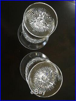Waterford Crystal 6.25 FOOTED VASE / HURRICANE PILLAR CANDLE HOLDER Set