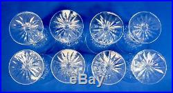 Waterford Crystal 6 7/8 Lismore Water Goblets Stemware Set Of 8
