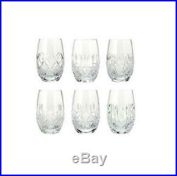 Waterford Crystal 6 Patterns of the Sea Stemless Wine Glasses Set