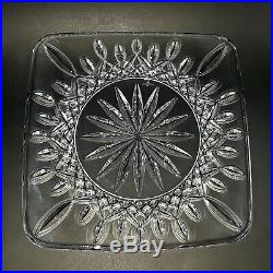 Waterford Crystal 8 inch Plates Lismore Pattern Set of FOUR