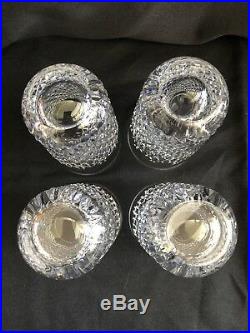 Waterford Crystal Alana 5 Tumblers Set of 4 Signed Mint Condition Never Used