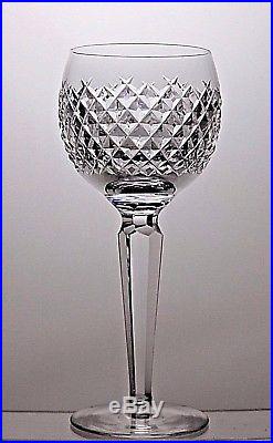 Waterford Crystal Alana Cut Wine Hock Glasses Set Of 6 (7 3/8) Tall- Signed