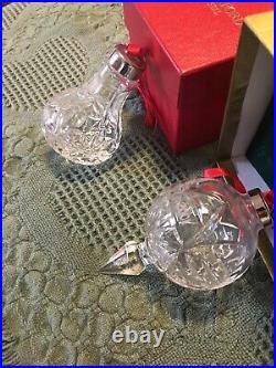 Waterford Crystal Annual Ball Christmas Ornament Set Of 4. 19982001