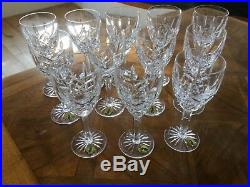 Waterford Crystal Araglin Pattern Set of 12 wine Glasses Excellent Condition
