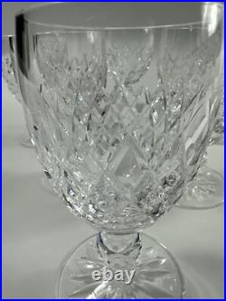 Waterford Crystal BOYNE White Wine Glasses Set of Six 4.5 tall Waterford Crystal BOYNE White Wine Glasses Set of Six 4.5 tall