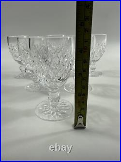 Waterford Crystal BOYNE White Wine Glasses Set of Six 4.5 tall Waterford Crystal BOYNE White Wine Glasses Set of Six 4.5 tall