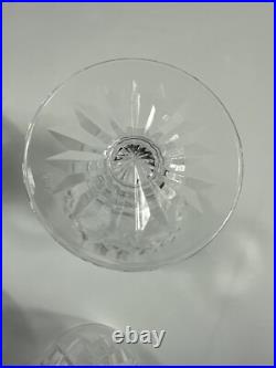 Waterford Crystal BOYNE White Wine Glasses Set of Six 4.5 tall Waterford Crystal BOYNE White Wine Glasses Set of Six 4.5 tall