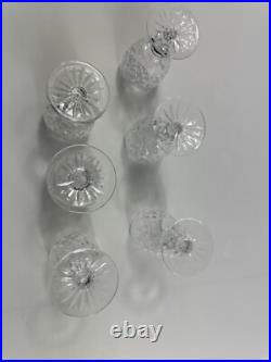 Waterford Crystal BOYNE White Wine Glasses Set of Six 4.5 tall Waterford Crystal BOYNE White Wine Glasses Set of Six 4.5 tall